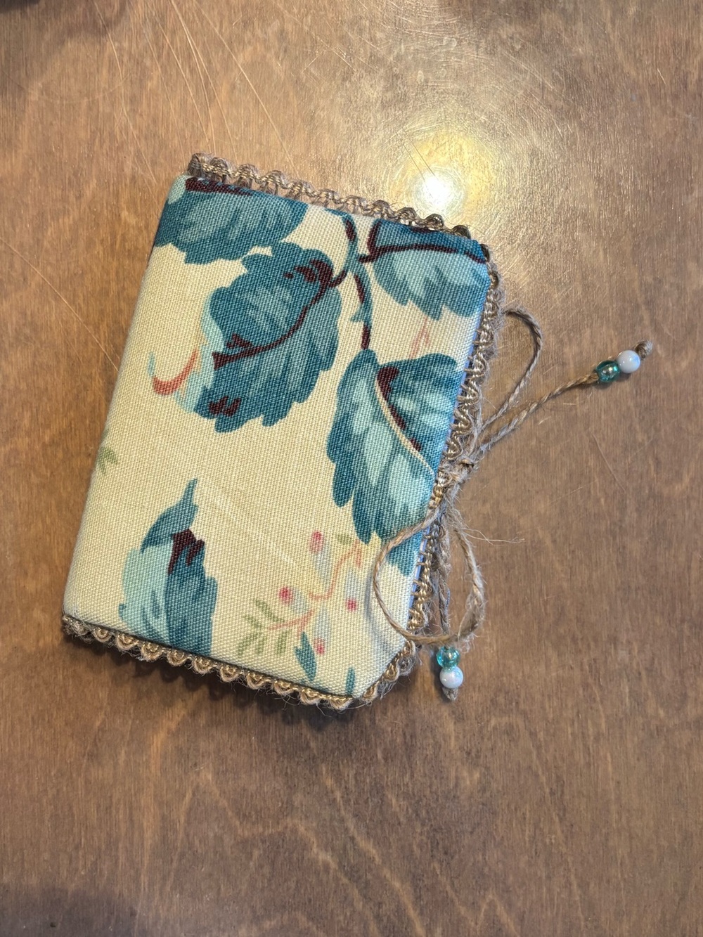 Handmade Floral Fabric Covered Journal Small 4.75x3.5